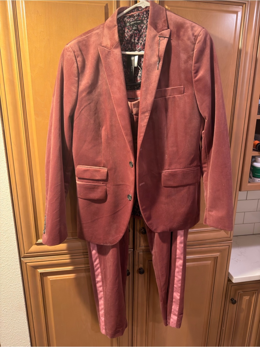 INC International Concepts Velvet Blazer NWT & Matching Pants Set